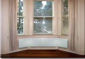 Bay window radiator